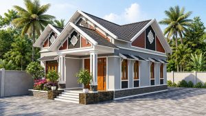 Nhà vườn 1 tầng mái thái 160m2 tại Hà Nội 3