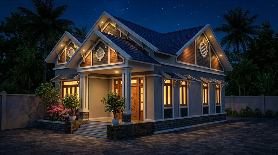 Nhà vườn 1 tầng mái thái 160m2 tại Hà Nội