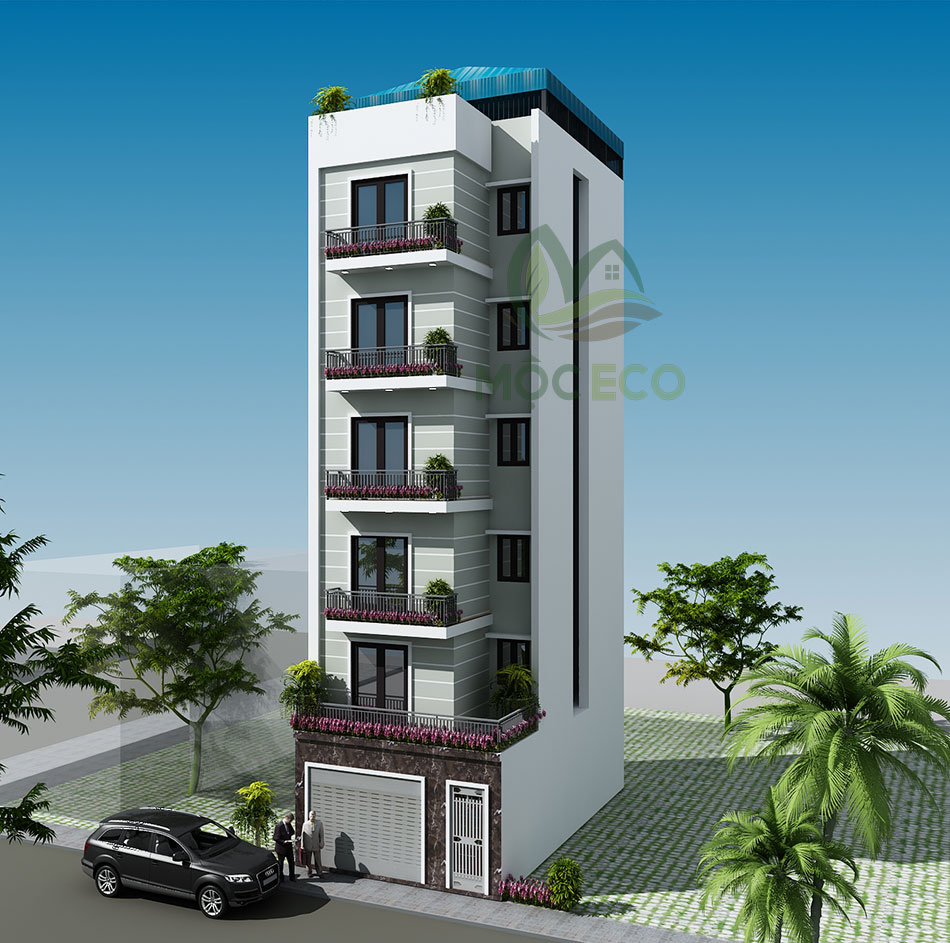 Mẫu thiết kế chung cư mini 6 tầng 100m2 tại hà nội 3