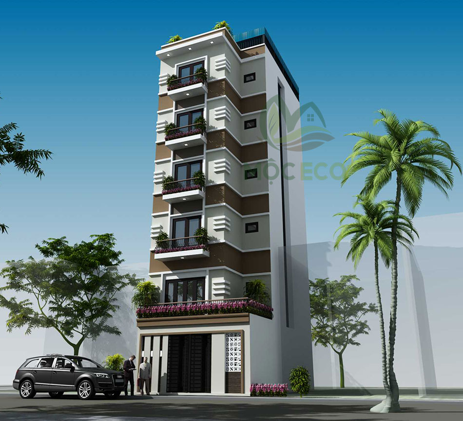 Mẫu thiết kế chung cư mini 6 tầng 100m2 tại hà nội 5