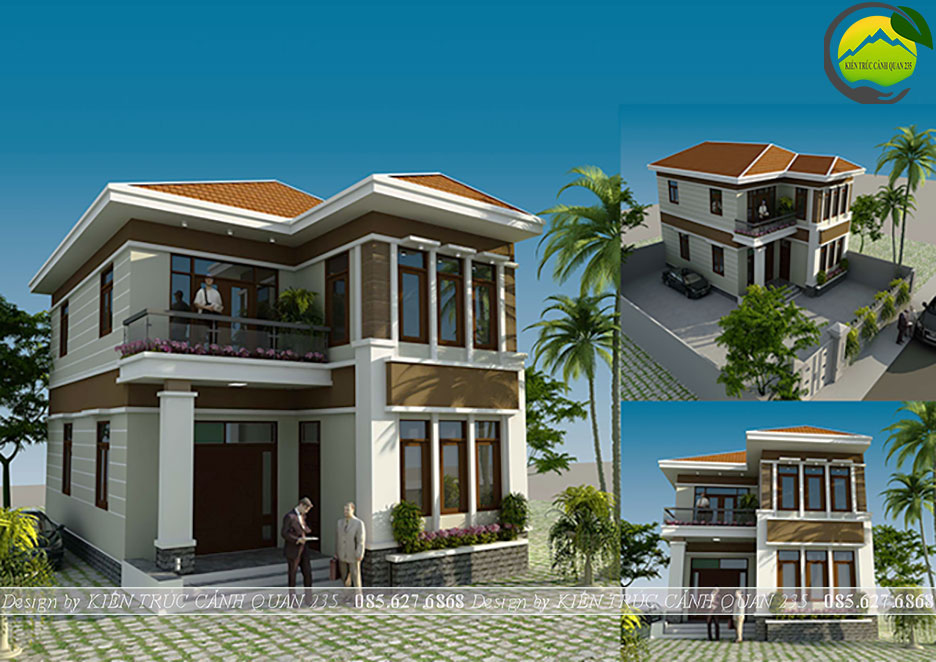 Biệt thự 2 tầng 4 phòng ngủ 90m2