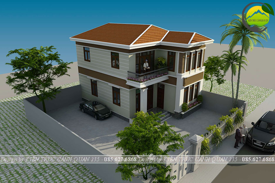 Biệt thự 2 tầng 4 phòng ngủ 90m2