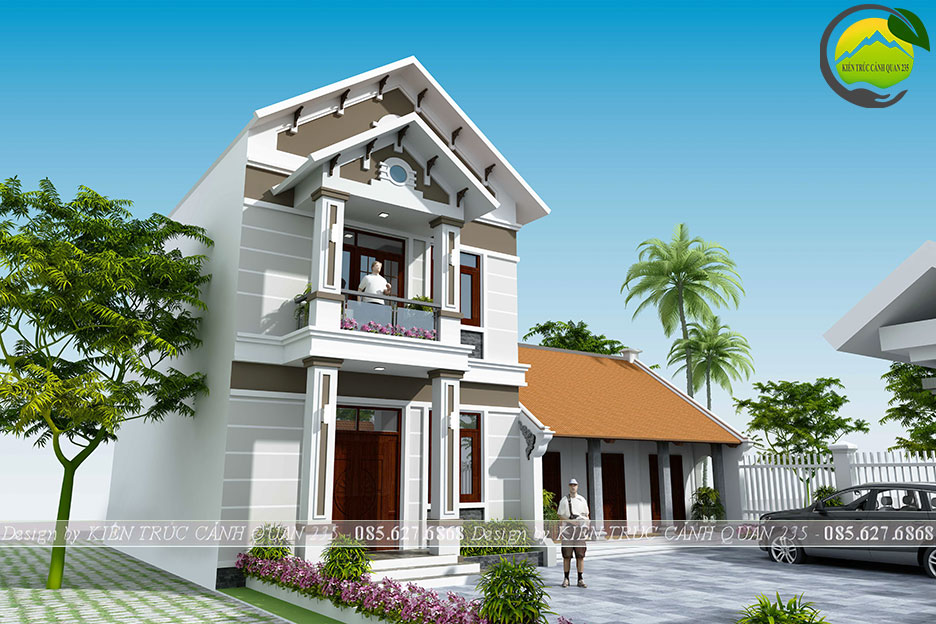 biệt thự 2 tầng kết hợp nhà thờ 80m2