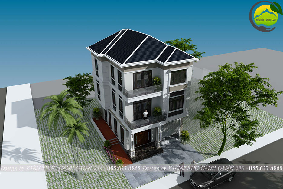 Biệt thự 3 tầng mái nhật 100m2 tại Hà Nội