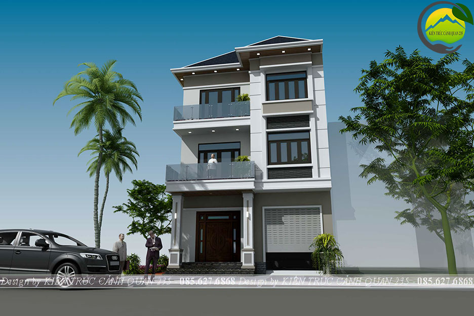 Biệt thự 3 tầng mái nhật 100m2 tại Hà Nội