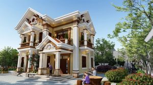 Biệt thự nhà vườn 2 tầng mái thái 130m2 tại Hải Dương