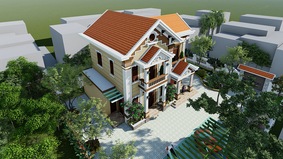 Biệt thự nhà vườn 2 tầng mái thái 130m2 tại Hải Dương 6