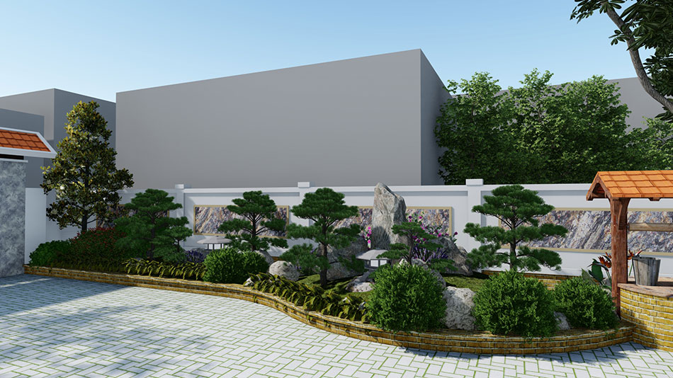 Biệt thự nhà vườn 2 tầng mái thái 130m2 tại Hải Dương 2