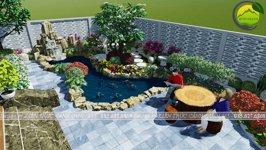 Biệt thự sân vườn 1 tầng 250m2 tại Lâm Đồng