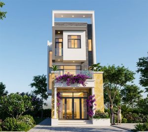 Nhà phố 3 tầng mặt tiền lô góc