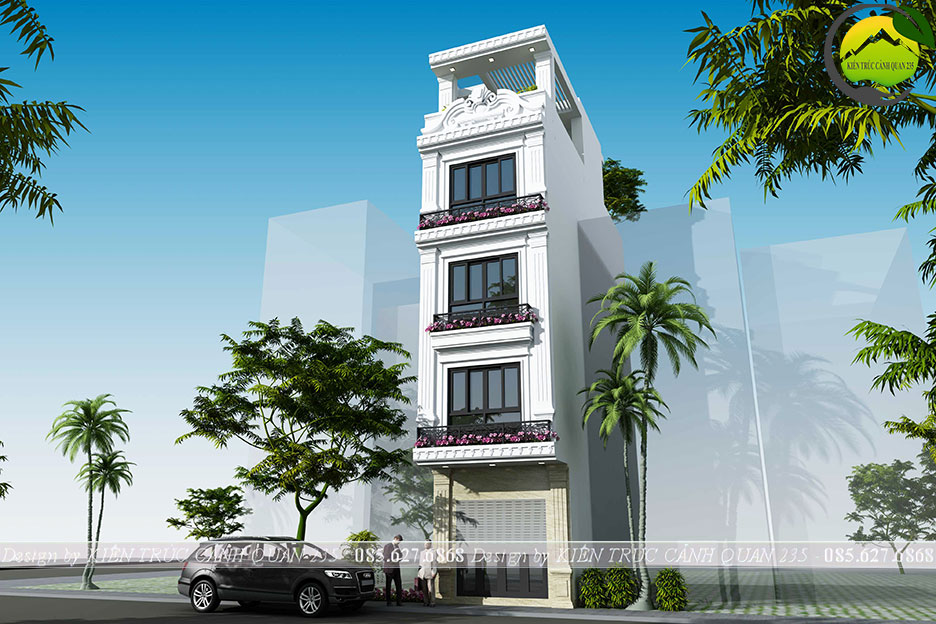 Nhà phố 4 tầng tân cổ điển 45m2 tại hồ chí minh