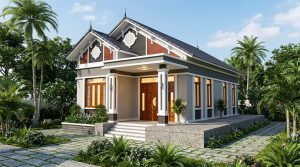 Nhà vườn 1 tầng mái thái 2 phòng ngủ 100m2 2