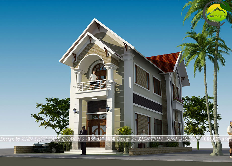 Biệt thự 2 tầng 3 phòng ngủ 104m2 tại phú thọ 1