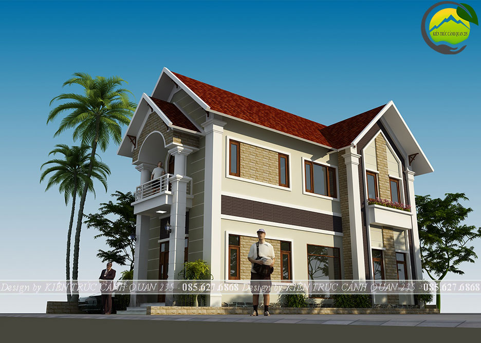 Biệt thự 2 tầng 3 phòng ngủ 104m2 tại phú thọ 4