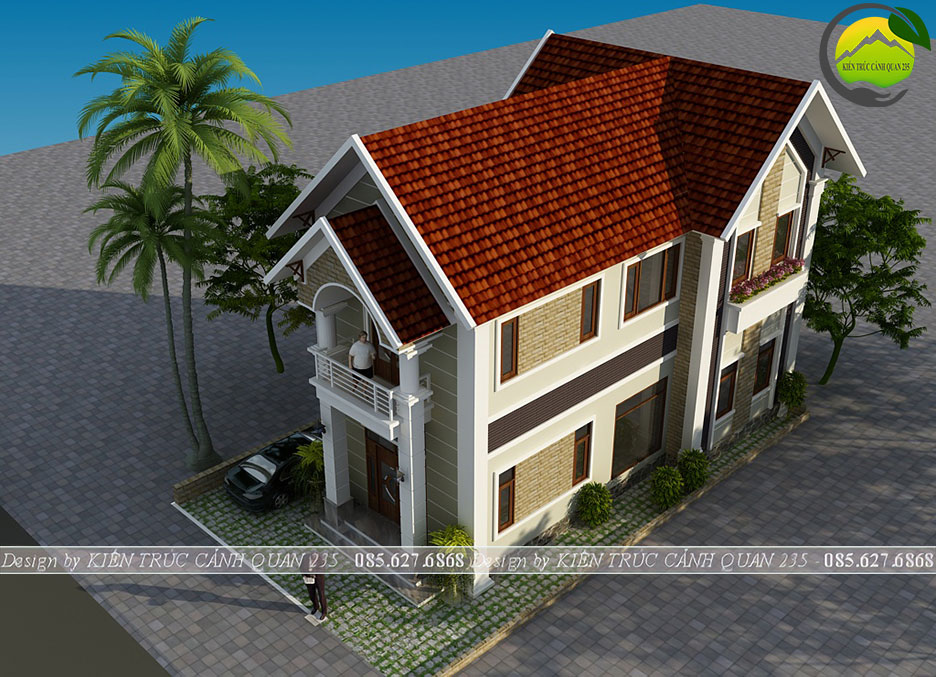 Biệt thự 2 tầng 3 phòng ngủ 104m2 tại phú thọ 3