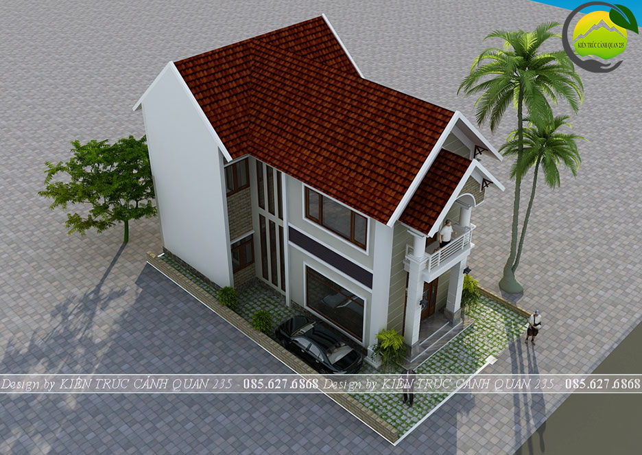 Biệt thự 2 tầng 3 phòng ngủ 104m2 tại phú thọ 2