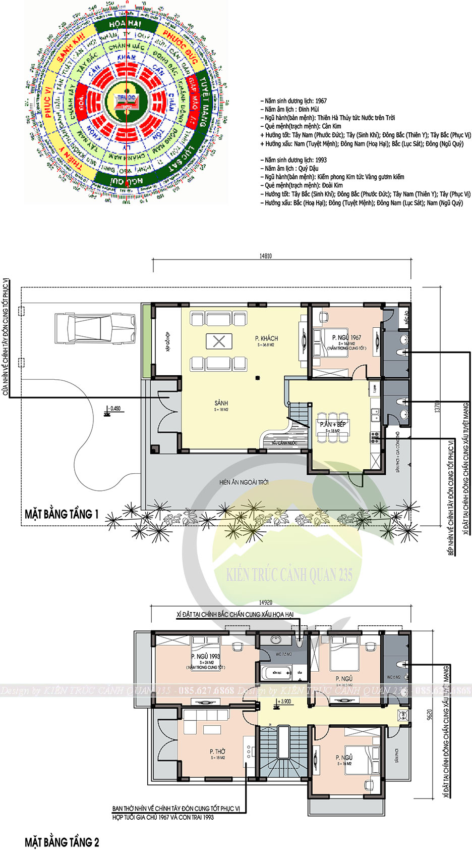 Biệt thự 2 tầng mái thái của anh Thanh diện tích 14,8x13,7m 7