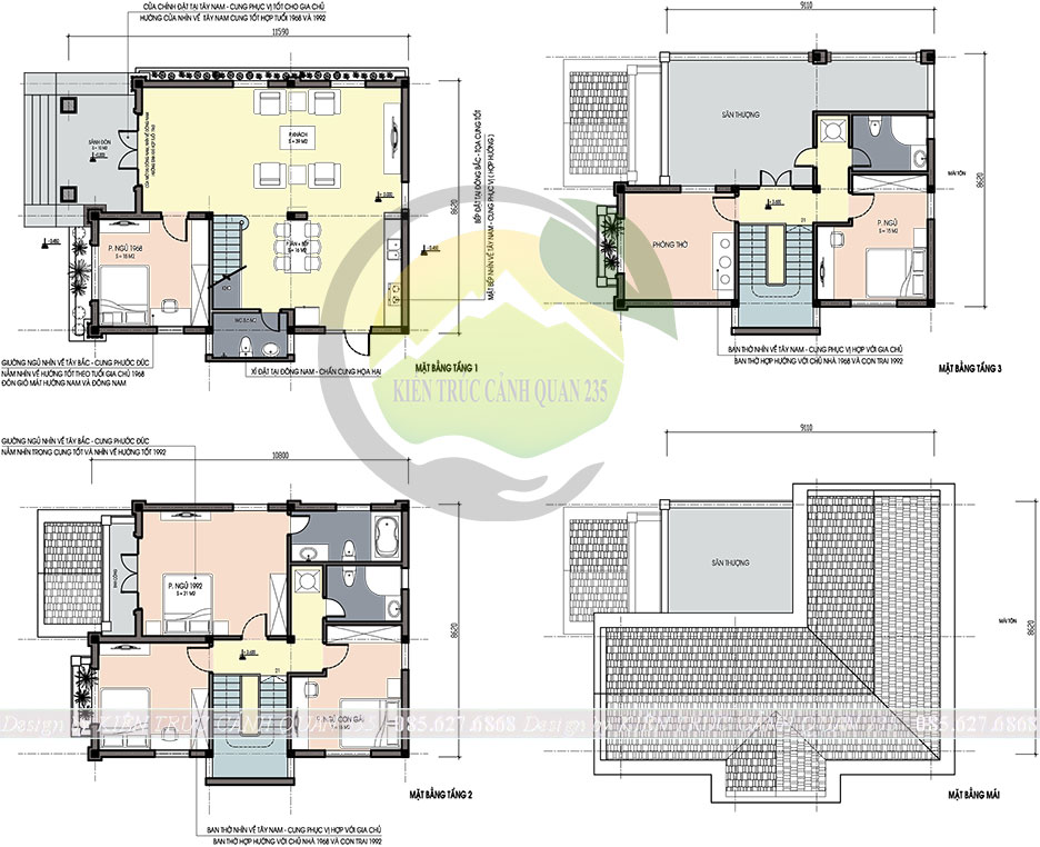 Biệt thự 3 tầng kiểu pháp 5 phòng ngủ 100m2 tại hà nội 8