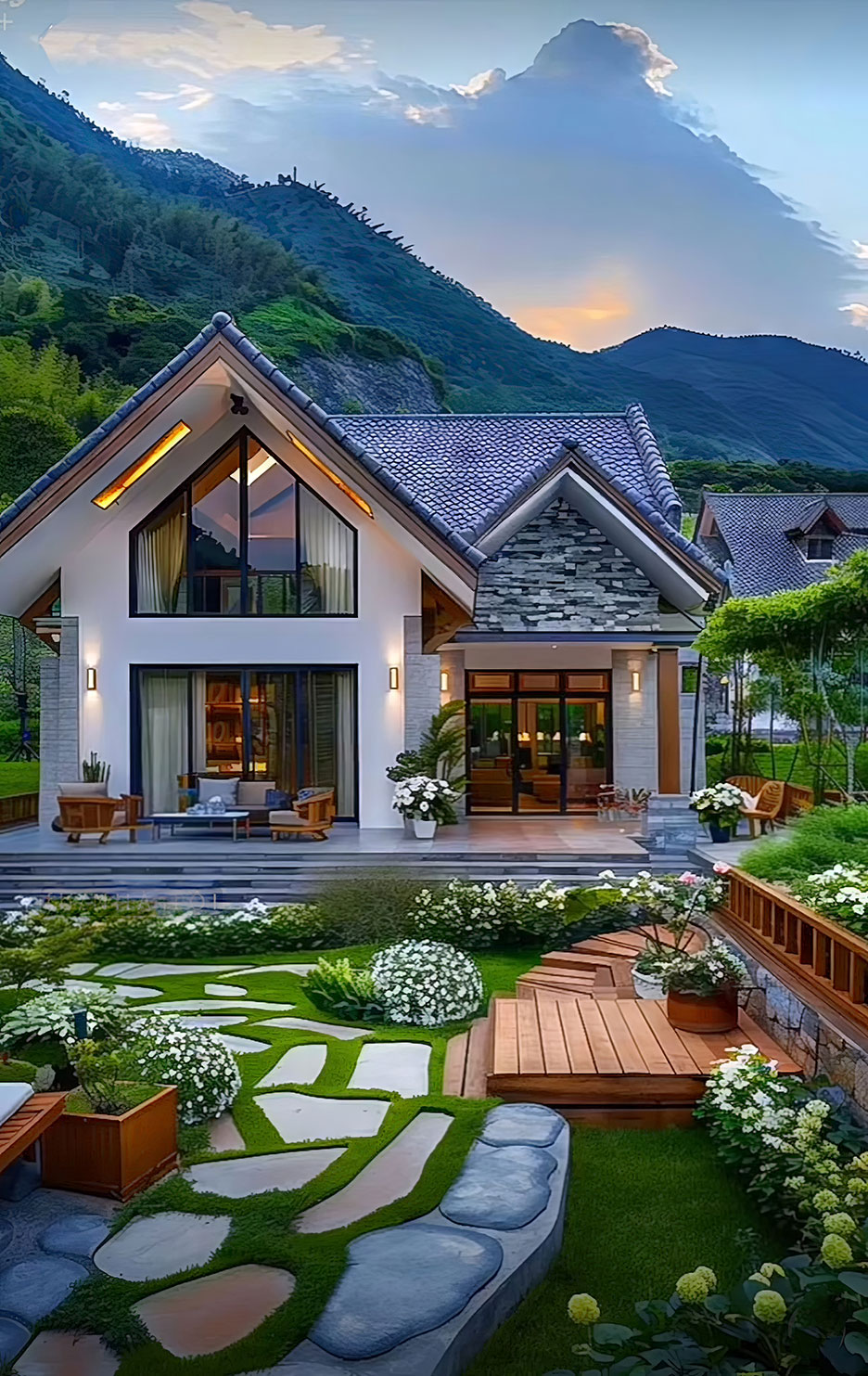 biệt thự đẹp mái thái