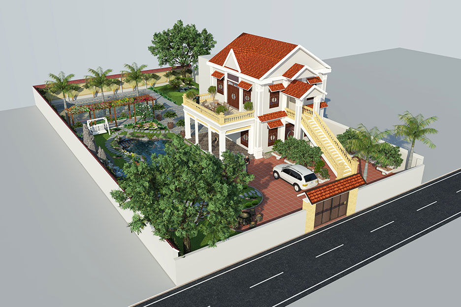 Biệt thự nhà vườn 2 tầng