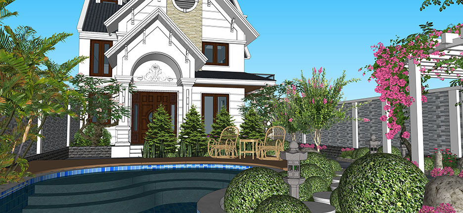 Biệt thự nhà vườn hiện đại