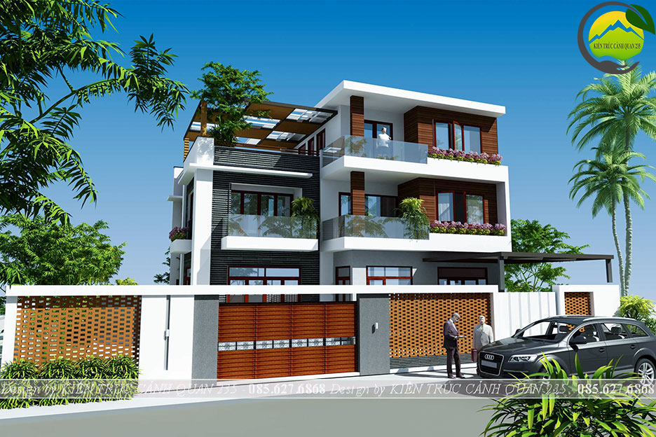 Mẫu nhà phố 3 tầng hiện đại 119m2 tại Ninh Bình 1