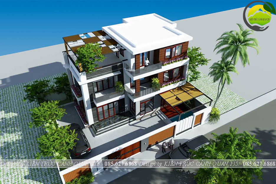 Mẫu nhà phố 3 tầng hiện đại 119m2 tại Ninh Bình 2