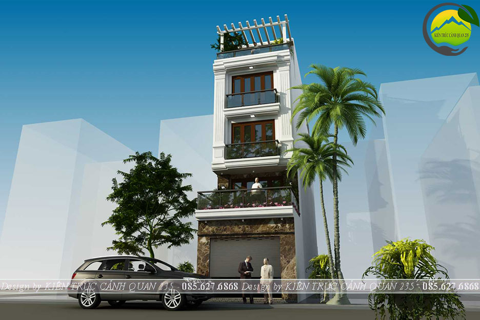 Thiết kế nhà phố 5 tầng 1 tum hiện đại 4,5x20m tại Hà Nội 6