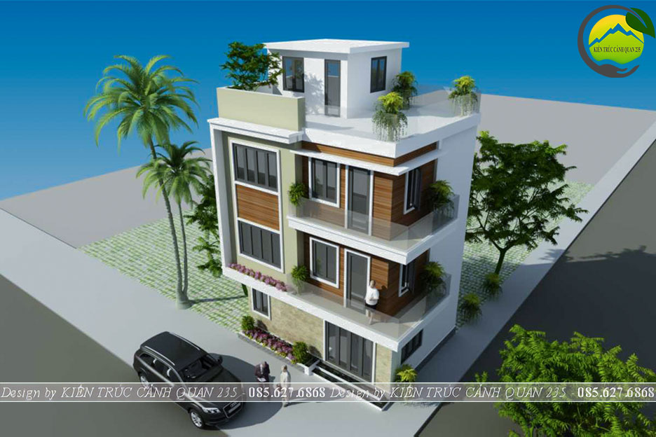 Nhà phố hiện đại 3 tầng 1 tum 3 mặt thoáng 6x8m tại Hà Nội 3