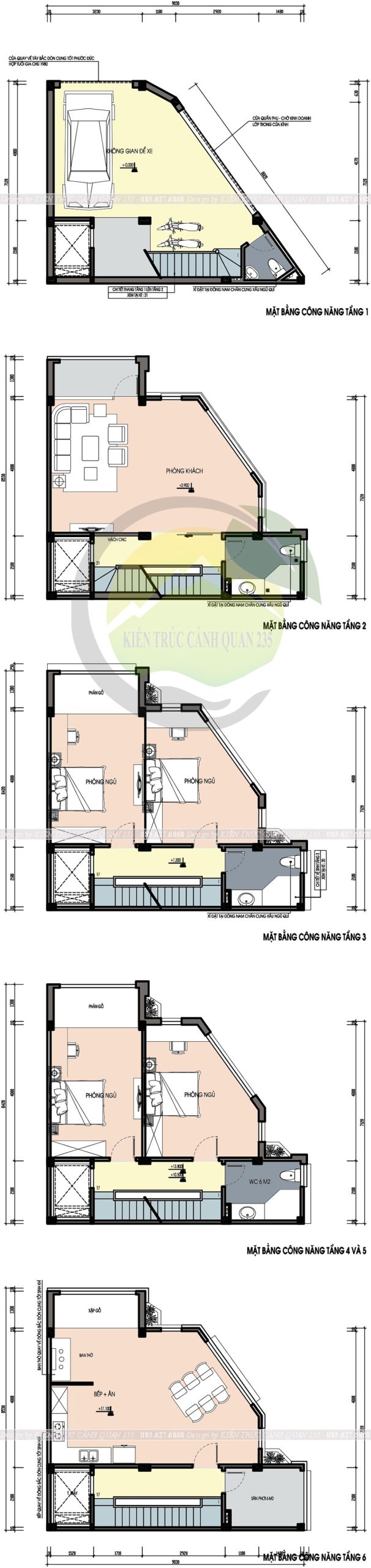 Nhà phố lô góc 2 mặt tiền 6 tầng hiện đại 64m2 tại Hà Nội 5