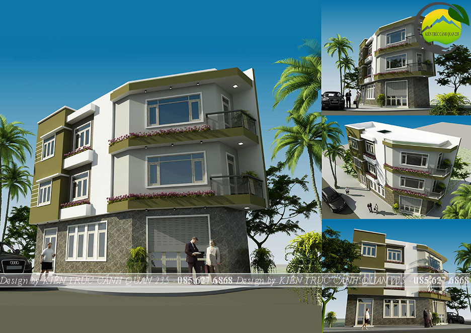 Nhà phố lô góc 3 tầng hiện đại 68m2 tại Thường Tín 1