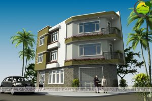 Nhà phố lô góc 3 tầng hiện đại 68m2 tại Thường Tín 2