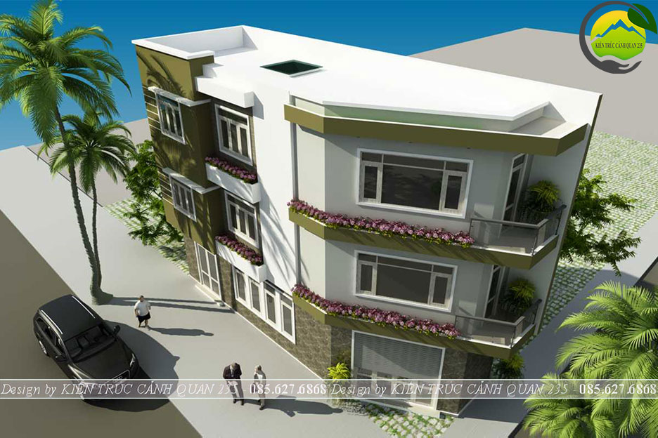 Nhà phố lô góc 3 tầng hiện đại 68m2 tại Thường Tín 3