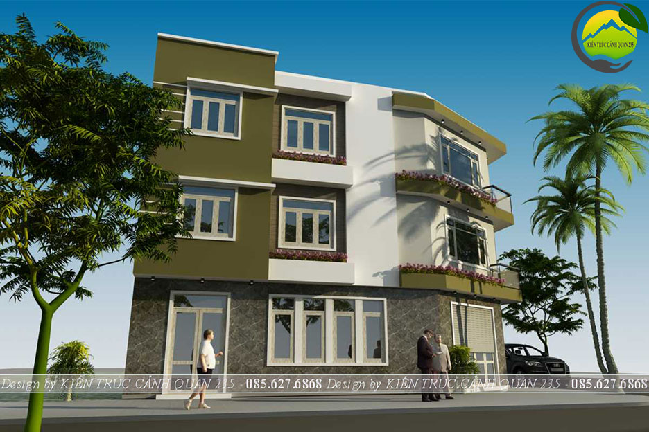 Nhà phố lô góc 3 tầng hiện đại 68m2 tại Thường Tín 4