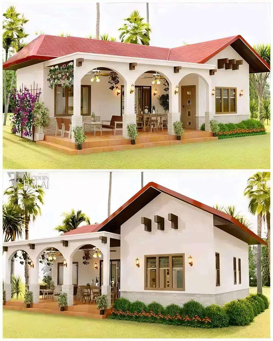 Biệt thự 1 tầng 5 phòng ngủ đẹp