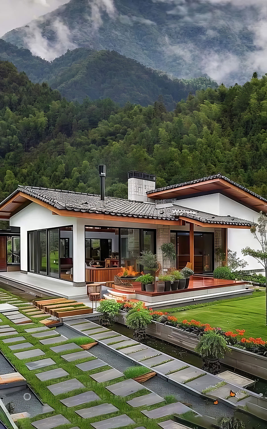 biệt thự 1 tầng mái thái