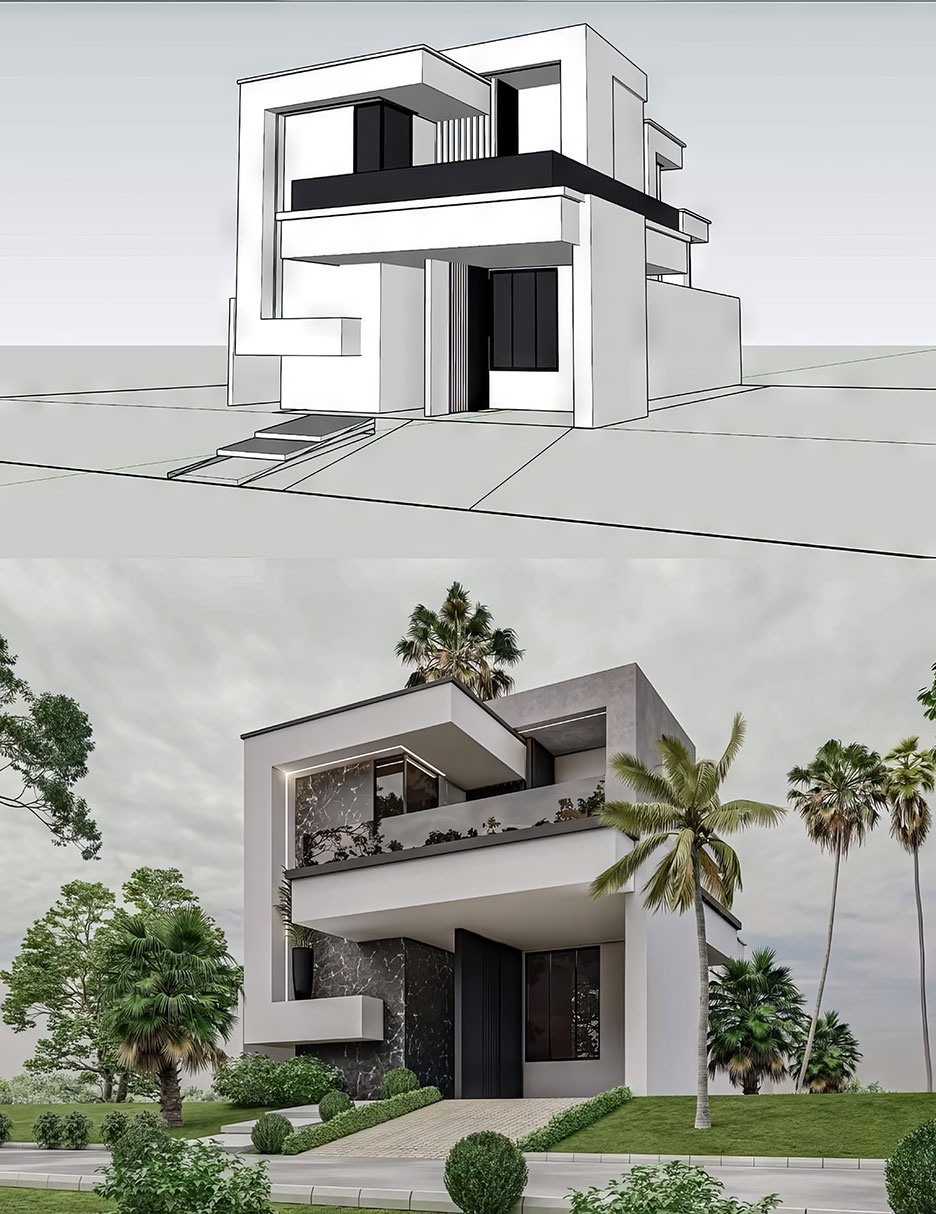 Biệt thự 2 tầng 80m2