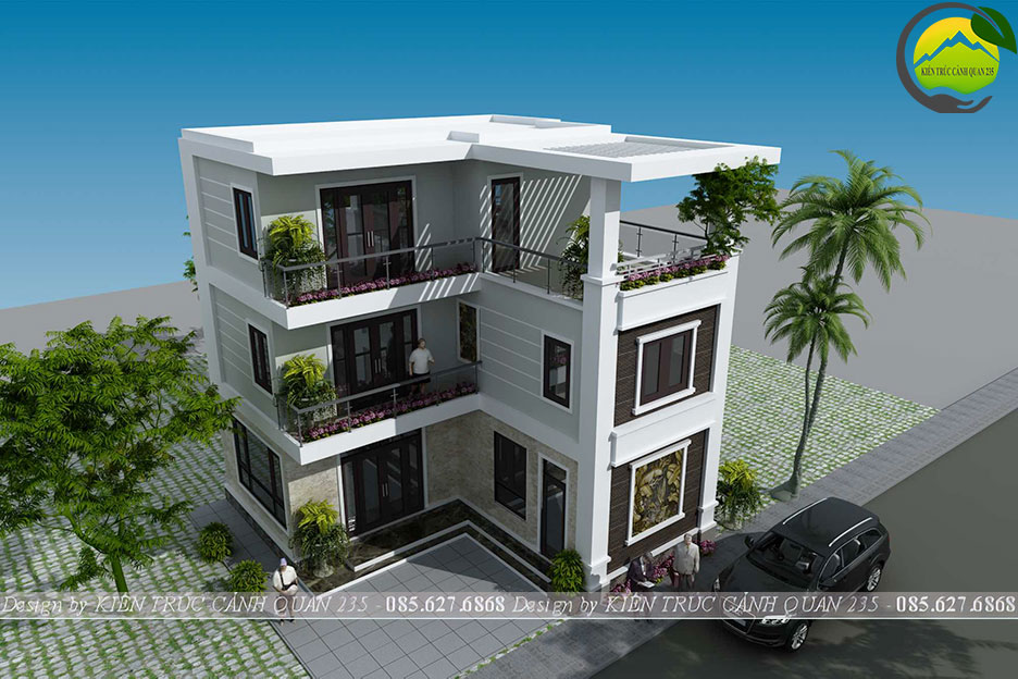 biệt thự 3 tầng nông thôn