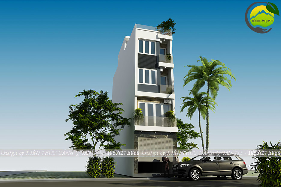 nhà phố 5 tầng