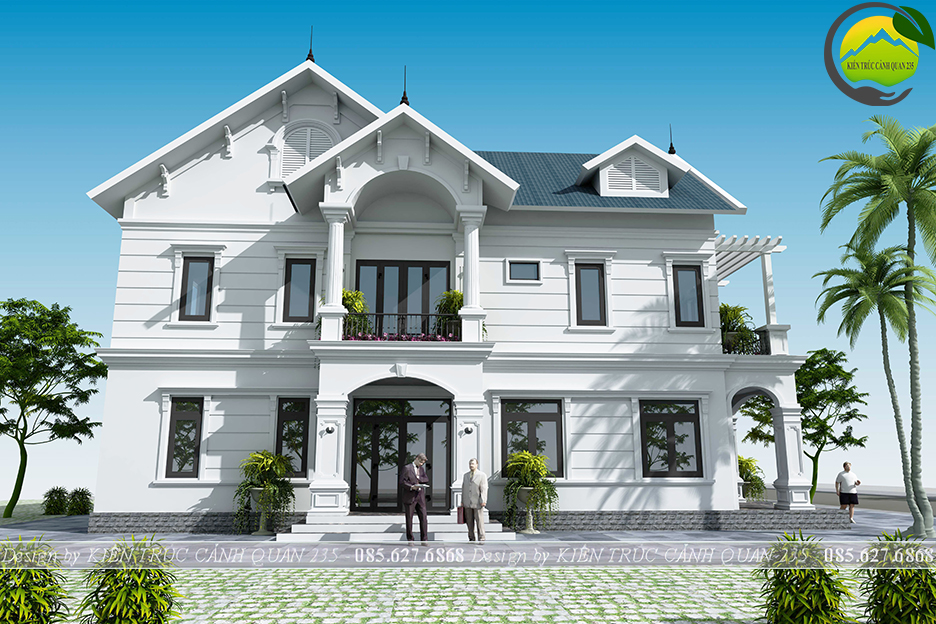 biệt thự 2 tầng mái thái tại Hòa Bình 3