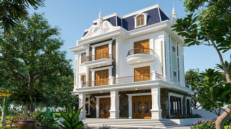 Biệt thự 3 tầng tân cổ điển tại Nam Định 1