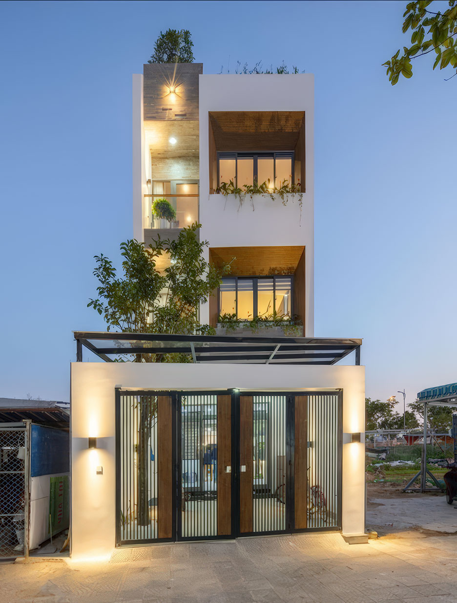 Nhà 4 tầng mặt tiền 5m 23