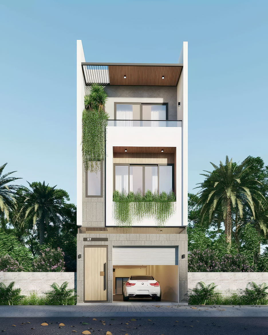 Nhà 4 tầng mặt tiền 5m 24