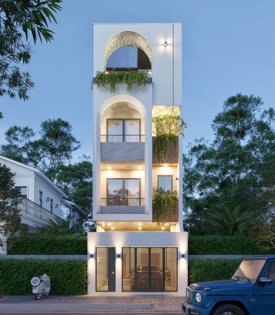 Nhà 4 tầng mặt tiền 5m 27