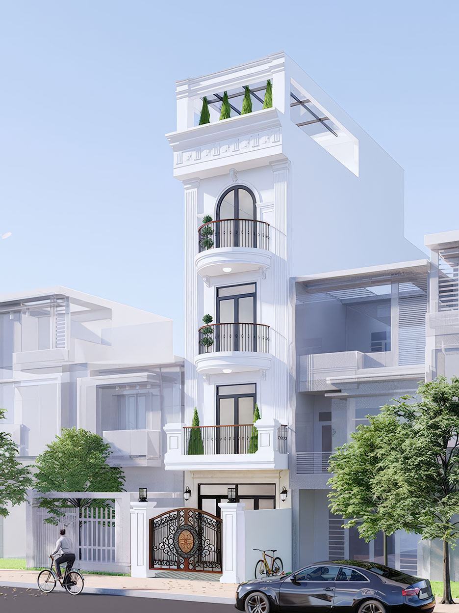 nhà phố 4 tầng 1 tum đẹp 1