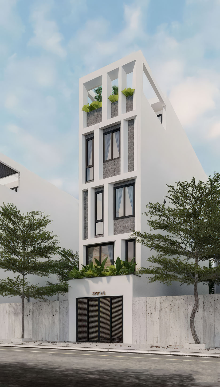 nhà ống 4 tầng 1 tum 22