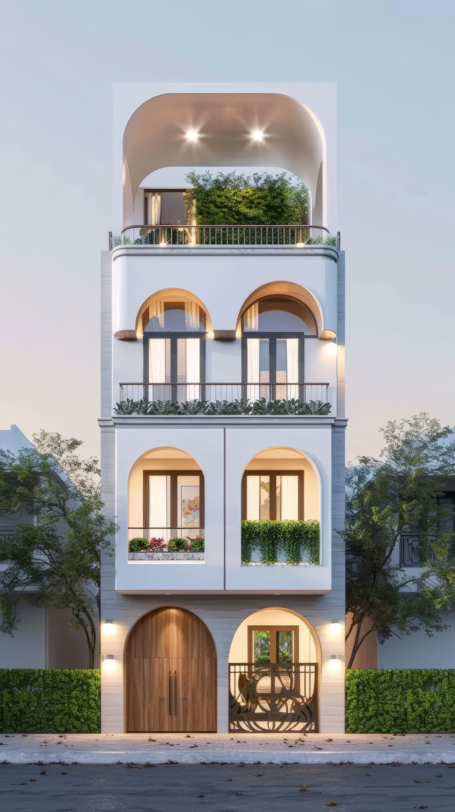 Nhà phố 4 tầng 5m 2