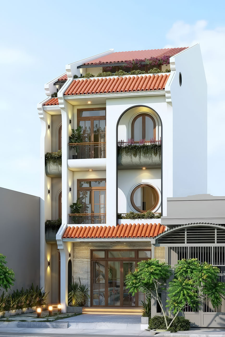 nhà phố 4 tầng ngang 5m 12