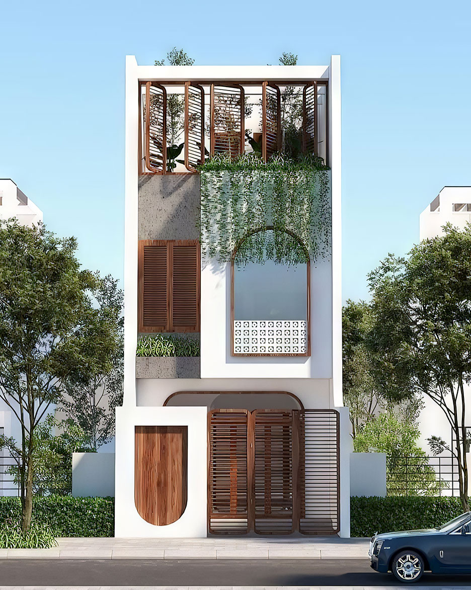 nhà phố 4 tầng mặt tiền 6m 3