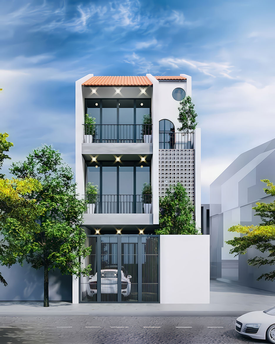 Mẫu nhà 3 tầng mặt tiền 4m đẹp 13